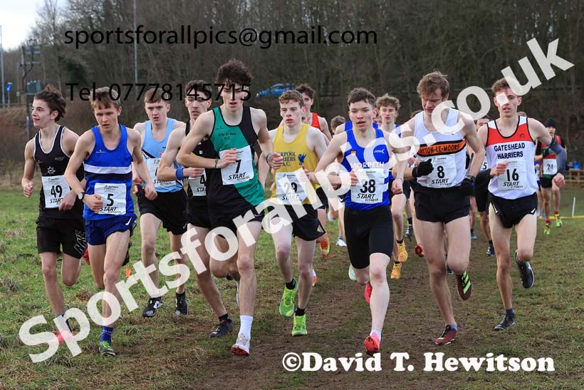 Junior Mens 2024 Northern Cross Country Champs., Sedgefield. Photo: David T. Hewitson/Sports for All Pics